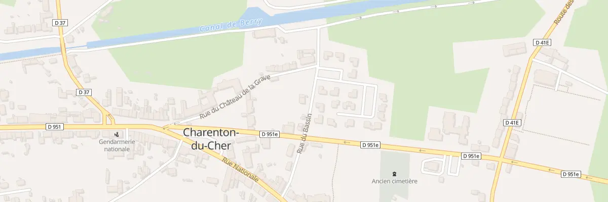Plan du 5 Rue du Bassin à Charenton-du-Cher
