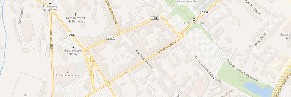Plan du 358 Rue Paul Doumer à Béthune