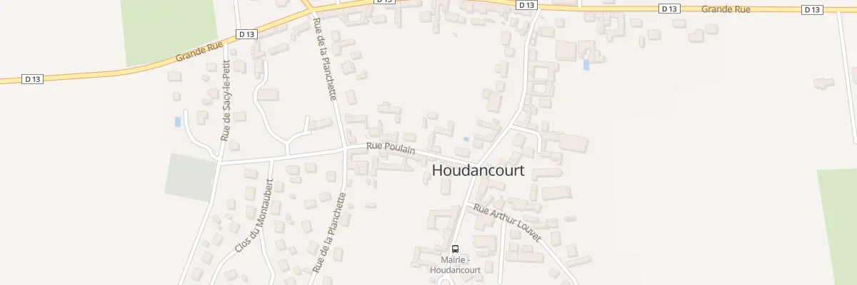 Plan du 11 Rue Poulain à Houdancourt