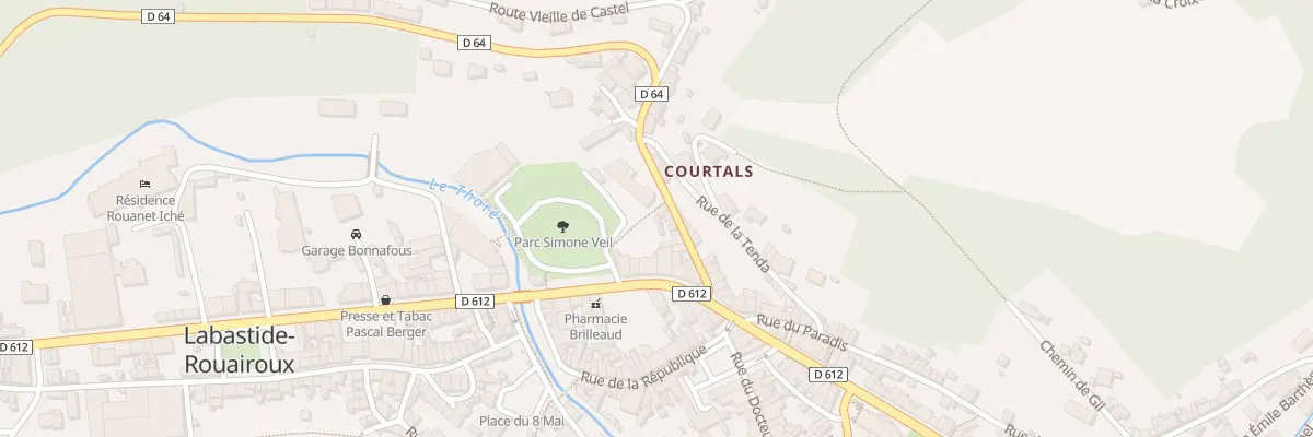Plan du 7 Rue de la Commune de Paris à Labastide-Rouairoux