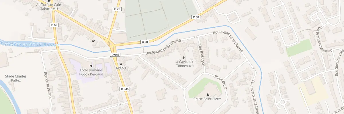 Plan du 77 Bd de la Liberte à Merville