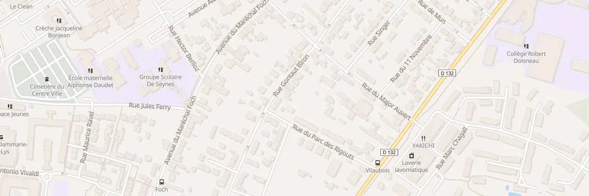 Plan du 251 Rue Gontaut Biron à Dammarie-les-Lys