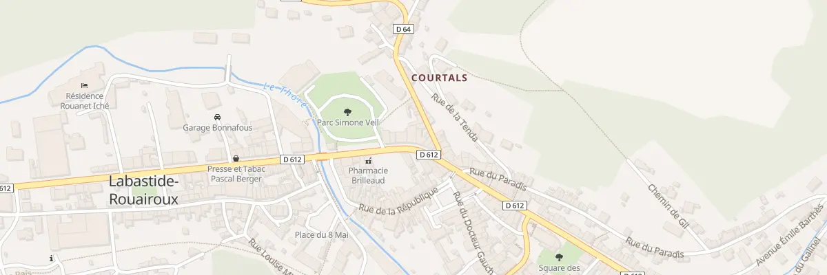 Plan du 55 Bd Carnot à Labastide-Rouairoux