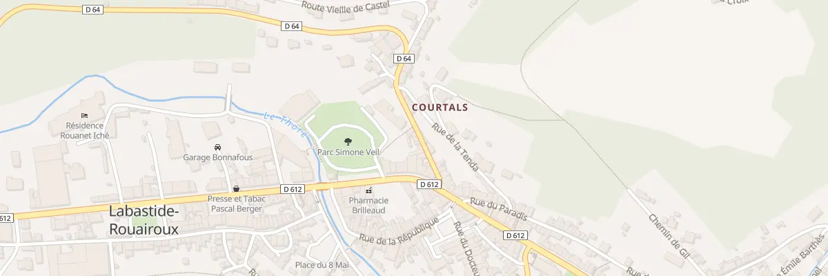 Plan du 13 Rue de la Commune de Paris à Labastide-Rouairoux
