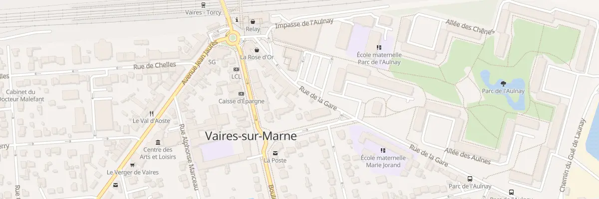 Plan du 20 Rue de la Gare à Vaires-sur-Marne