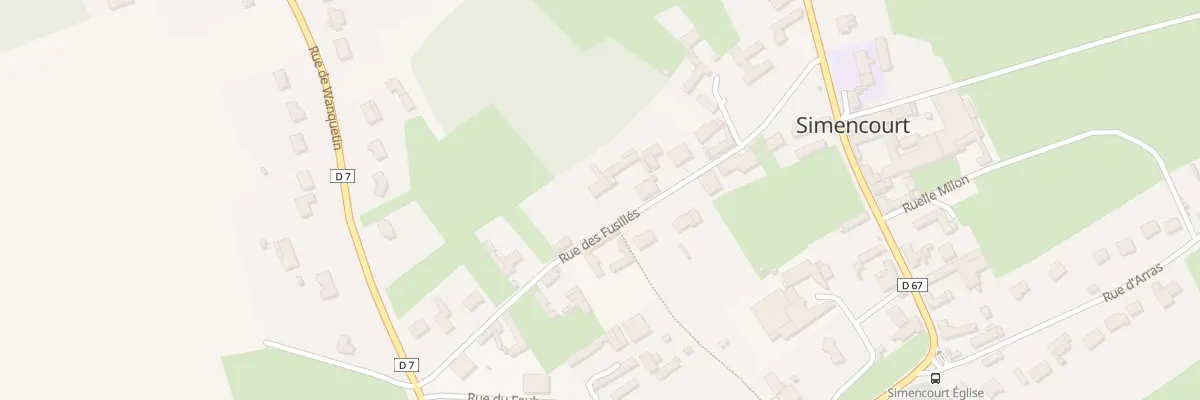 Plan du 8 Rue des Fusillés à Simencourt