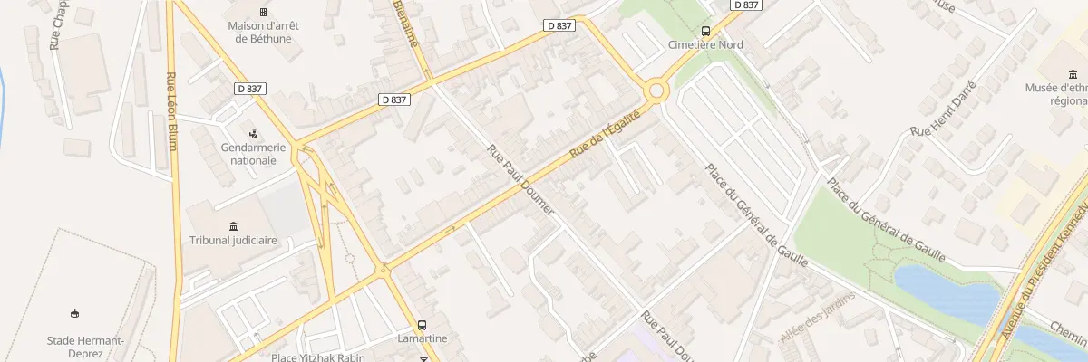 Plan du 322 Rue Paul Doumer à Béthune