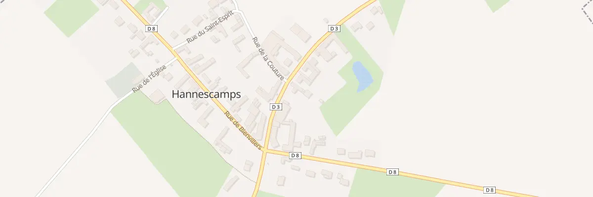 Plan du 2 Rte d’Arras à Hannescamps