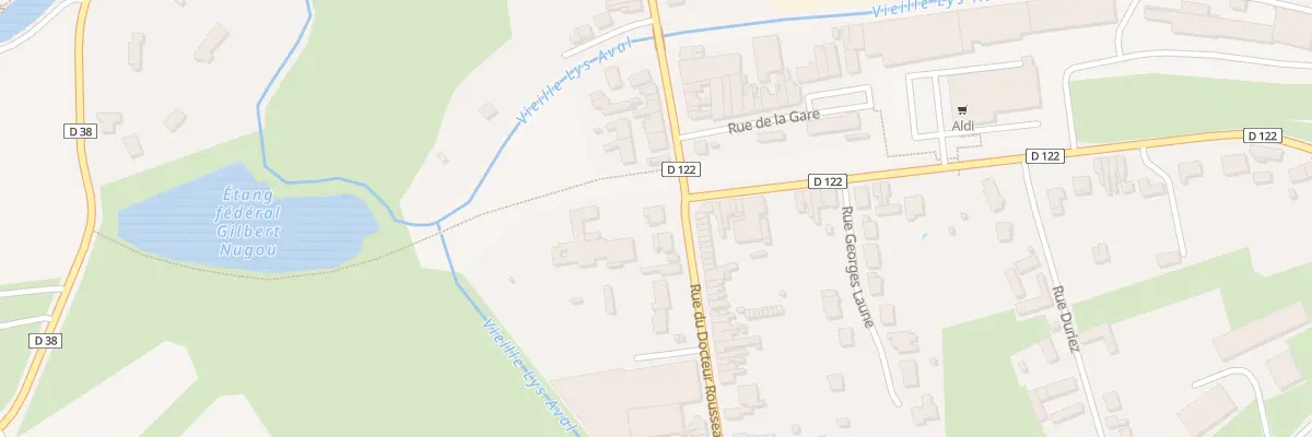 Plan du 2 Rue du Doc Rousseau à Merville