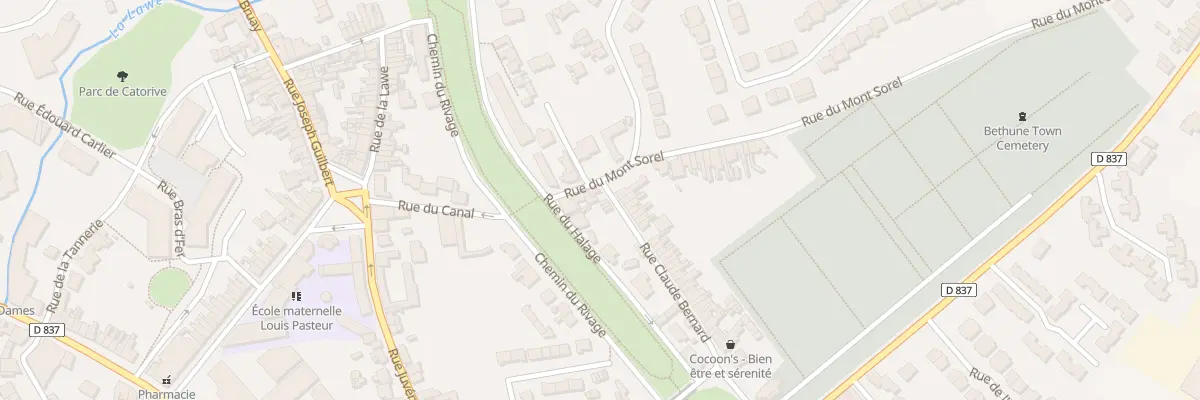 Plan du 145 Rue Claude Bernard à Béthune