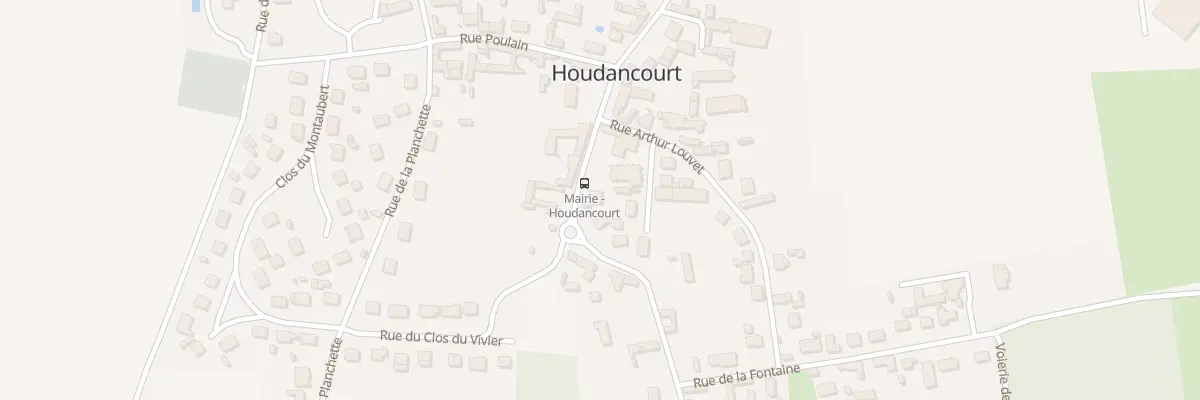 Plan de la Rue des Bois à Houdancourt