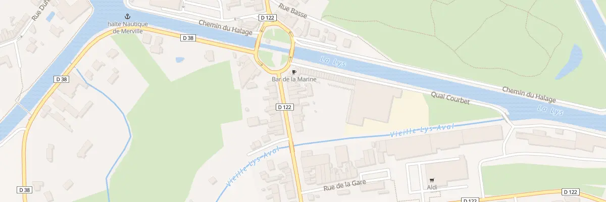 Plan du 85 Rue du Gen de Gaulle à Merville