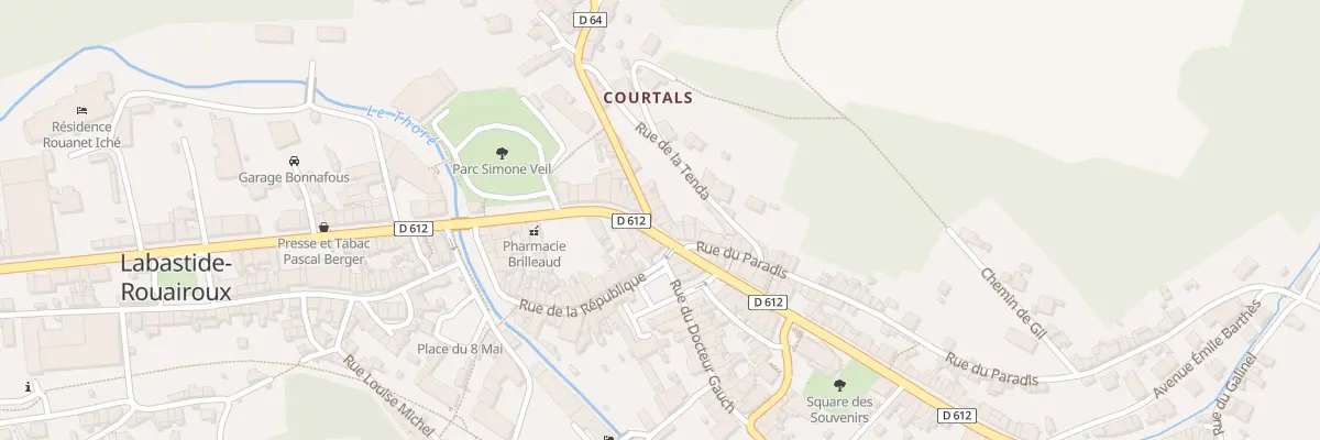 Plan du 2 Rue de la Commune de Paris à Labastide-Rouairoux