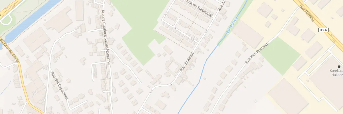 Plan du 241 Rue du Rabat à Béthune