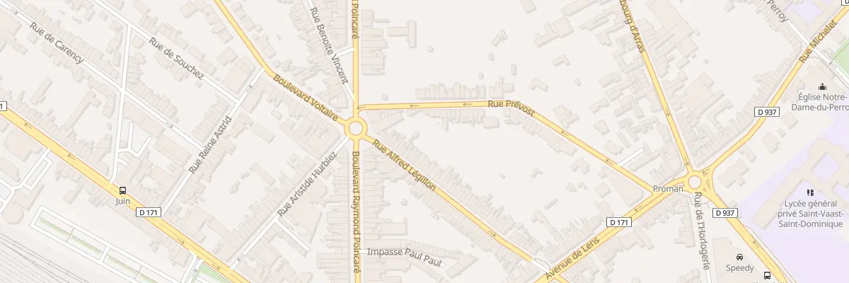 Plan du 53 Rue Alfred Legillon à Béthune