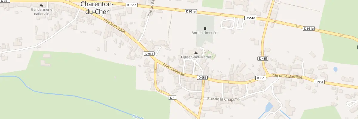 Plan du 5 Rue de la Cure à Charenton-du-Cher