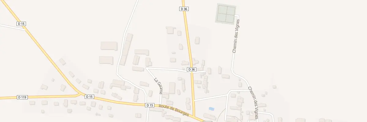 Plan du 5 Rte d’Avord à Jussy-Champagne