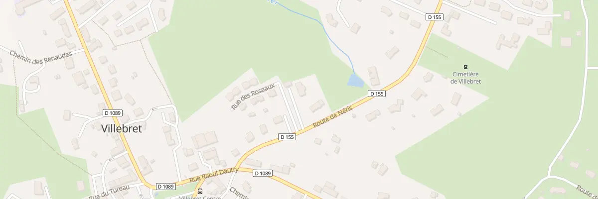 Plan du 129 Rte de Néris à Villebret