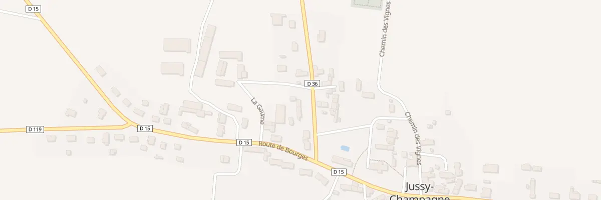 Plan du 3 Rte d’Avord à Jussy-Champagne