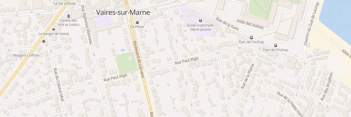 Plan du 34 Rue Paul Algis à Vaires-sur-Marne