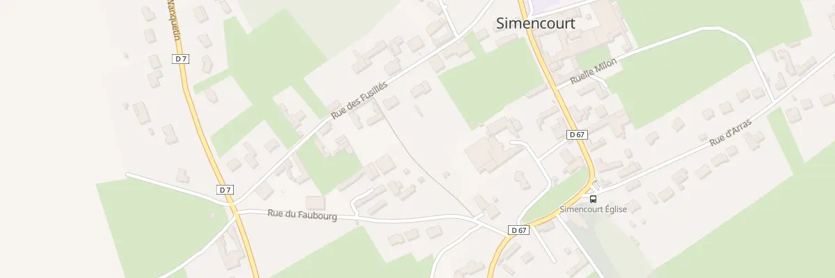Plan du 7 Rue des Fusillés à Simencourt