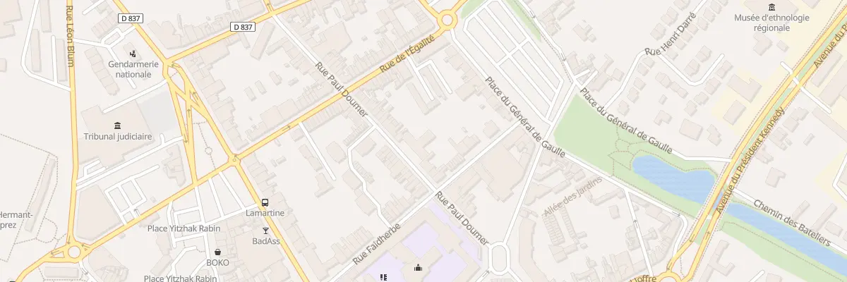 Plan du 242 Rue Paul Doumer à Béthune
