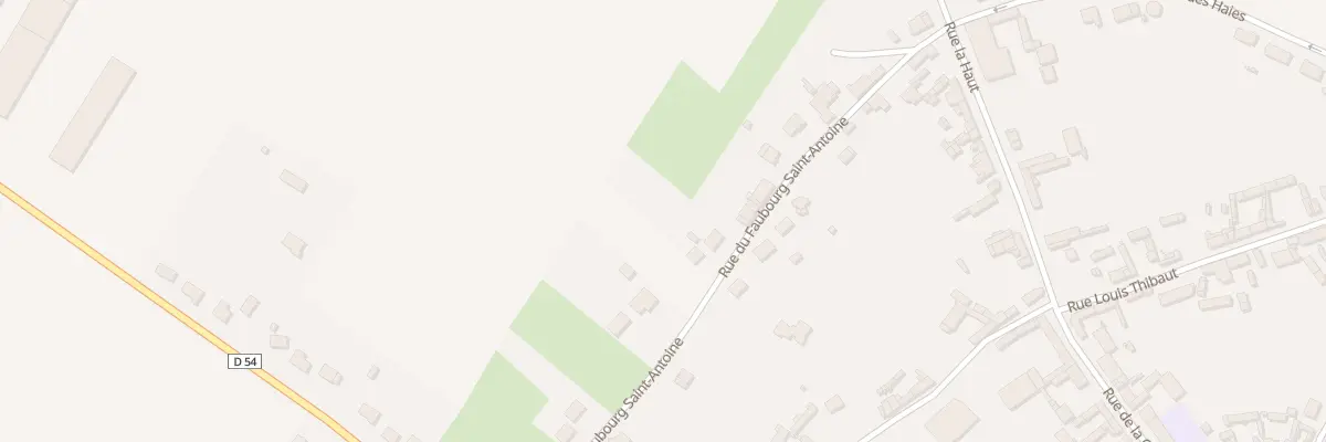 Plan du 26 Rue du Fbg St Antoine à Arvillers