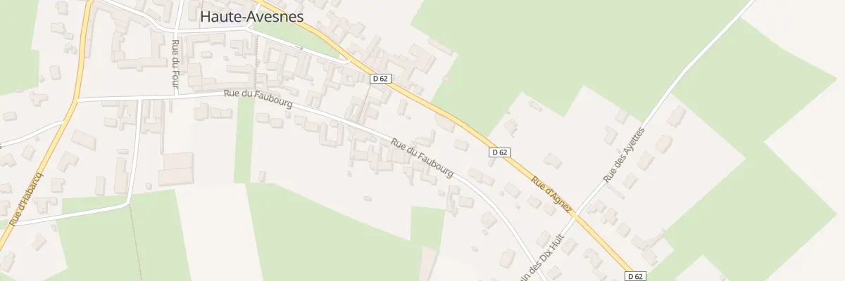 Plan du 14 Rue du Faubourg à Haute-Avesnes