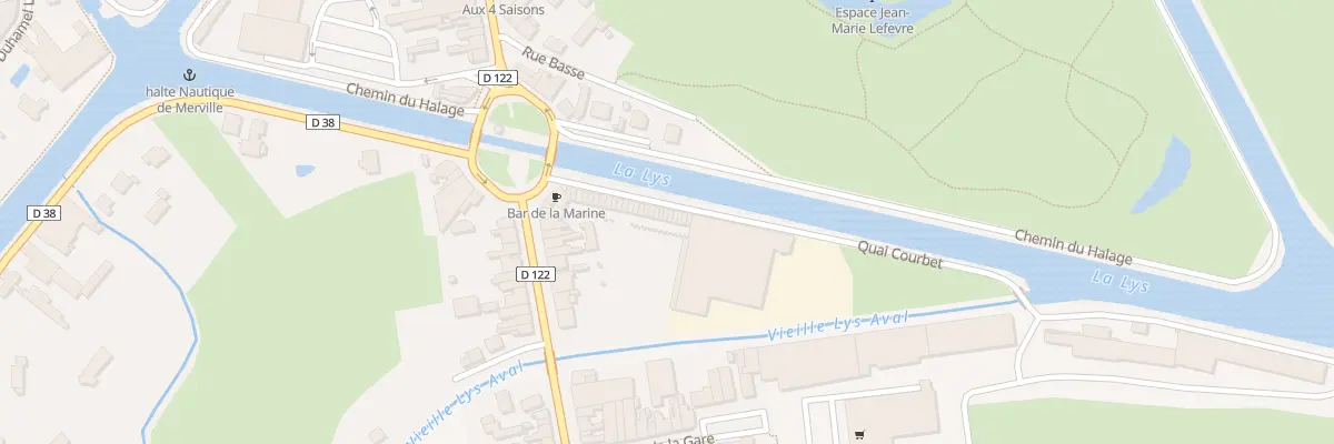 Plan du 36 Quai Courbet à Merville