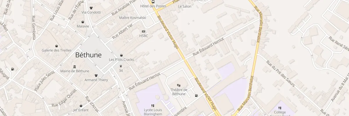 Plan du 147 Rue Edouard Herriot à Béthune