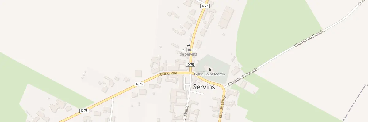 Plan du 1 Rue de Bouvigny à Servins