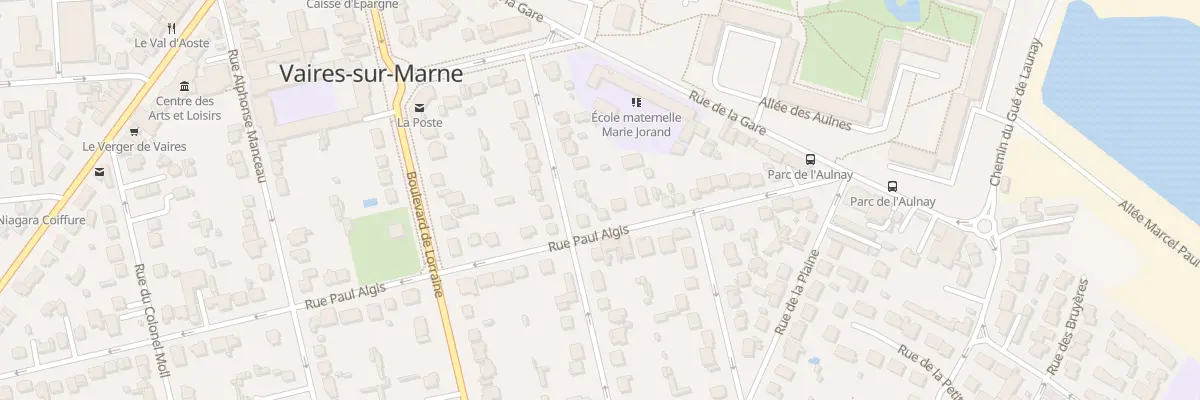 Plan du 30 Rue Paul Algis à Vaires-sur-Marne