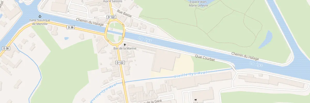 Plan du 44 Quai Courbet à Merville