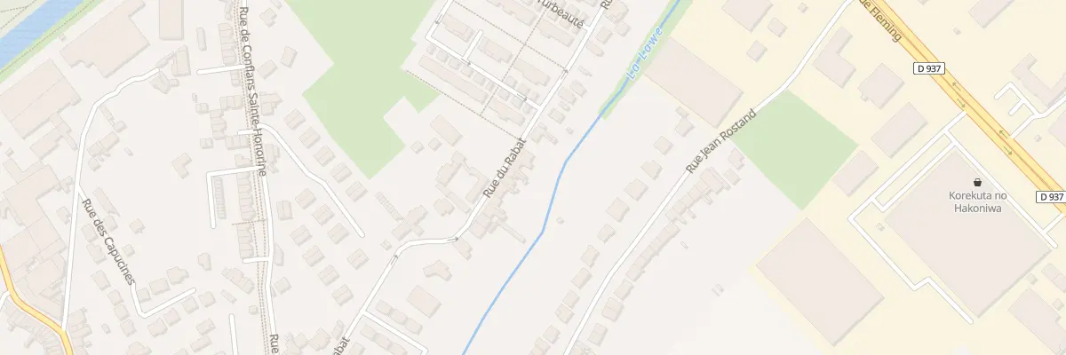 Plan du 290 Rue du Rabat à Béthune