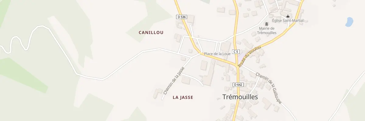 Plan du 5045 Tremouilles à Pruines