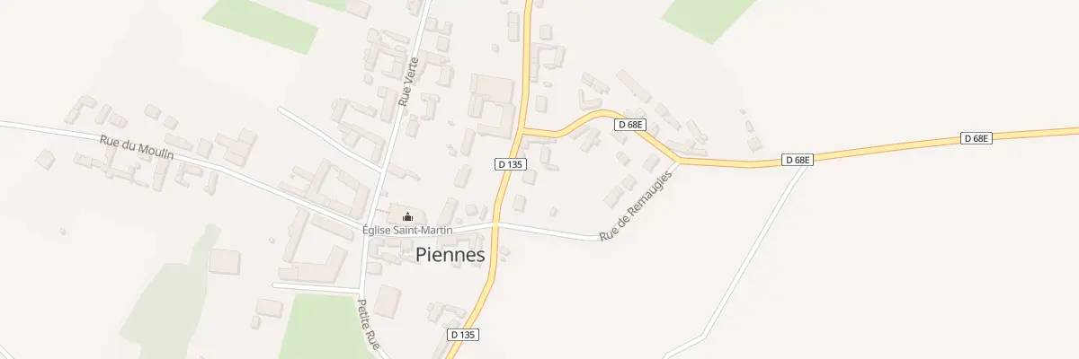 Plan du 18 Vc Grande Rue à Piennes-Onvillers