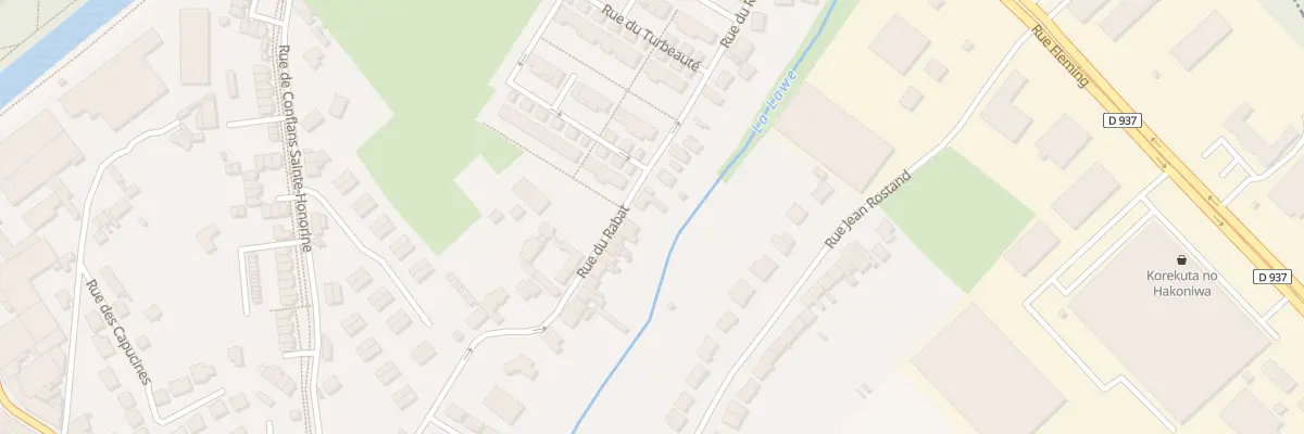 Plan du 328 Rue du Rabat à Béthune
