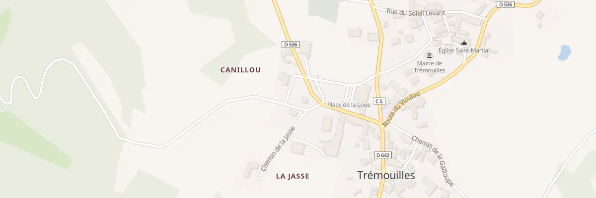Plan du 5048A Canillou à Trémouilles