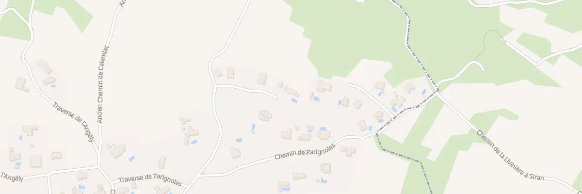 Plan du 8 Parignoles à La Livinière
