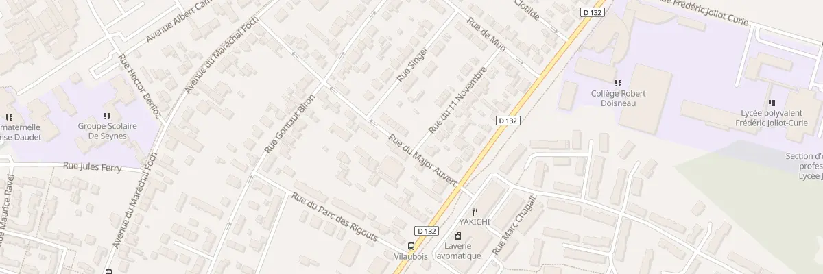 Plan du 213 Rue du Major Auvert à Dammarie-les-Lys