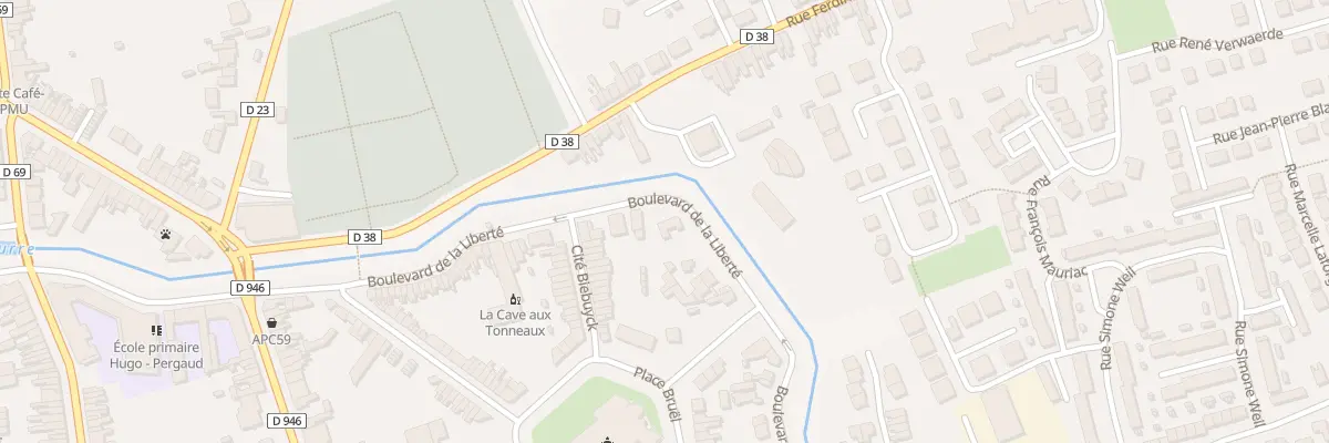Plan du 43 Bd de la Liberte à Merville