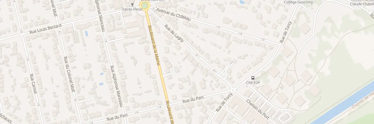 Plan du 22 Rue de Lagny à Vaires-sur-Marne