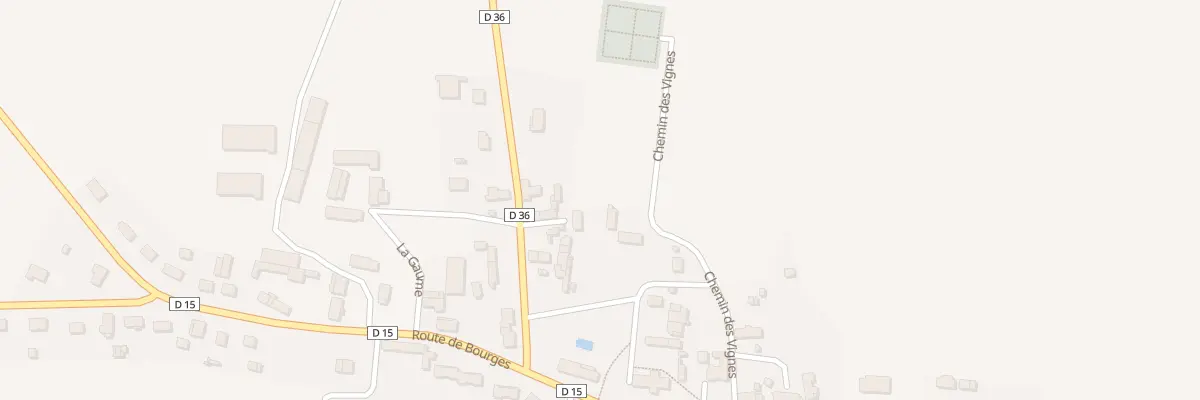 Plan du 10 Rte d’Avord à Jussy-Champagne