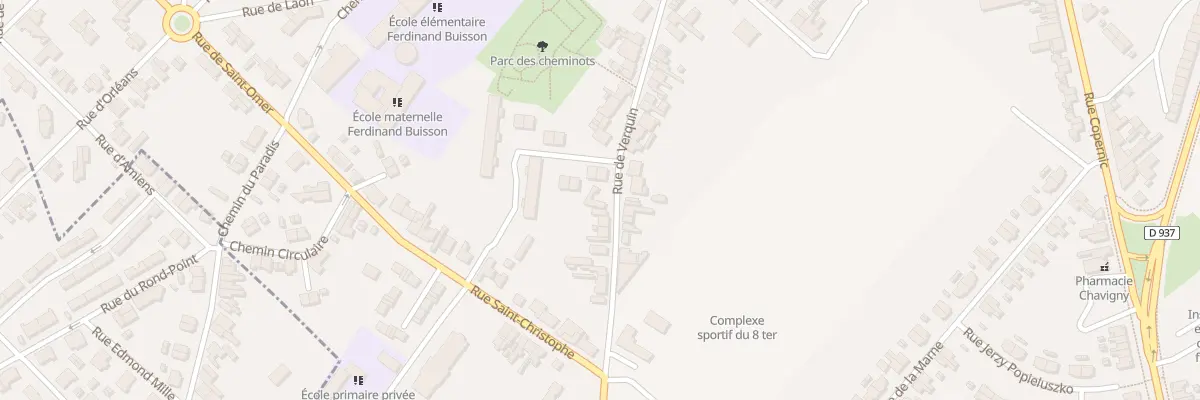 Plan du 630 Rue de Verquin à Béthune