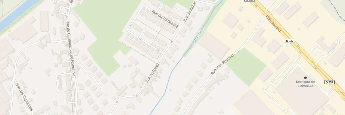 Plan du 348 Rue du Rabat à Béthune