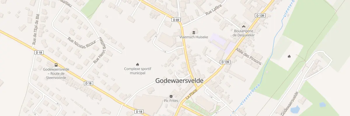 Plan du 99 Rue de Callicanes à Godewaersvelde