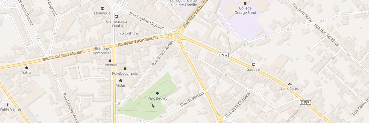Plan du 70 Rue du Faubourg d’Arras à Béthune