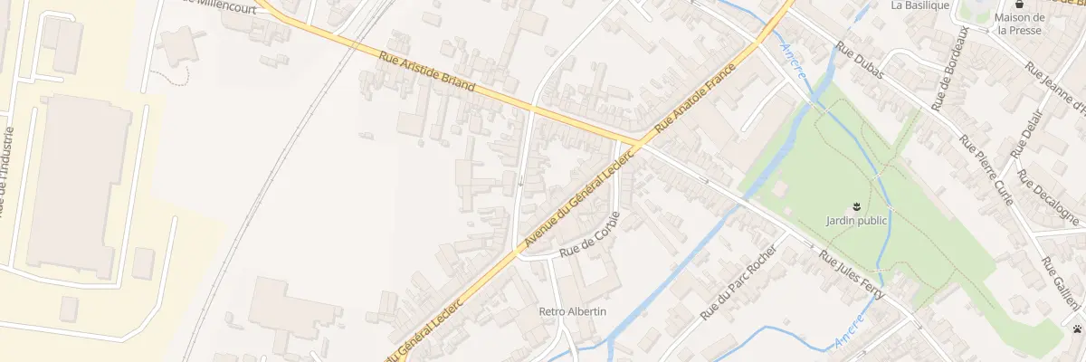 Plan du 12 Rue de Pont Noyelles à Albert