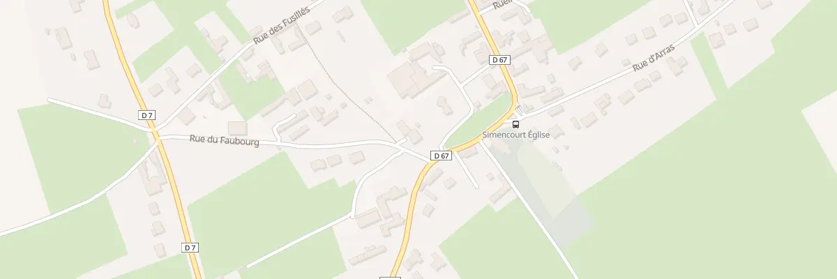 Plan du 2 Rue du Faubourg à Simencourt