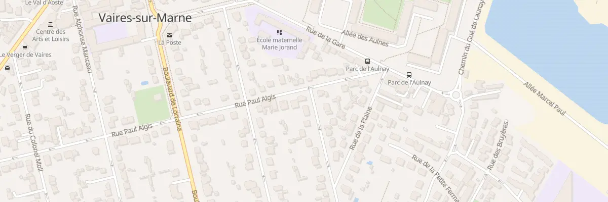 Plan du 13 Rue Paul Algis à Vaires-sur-Marne
